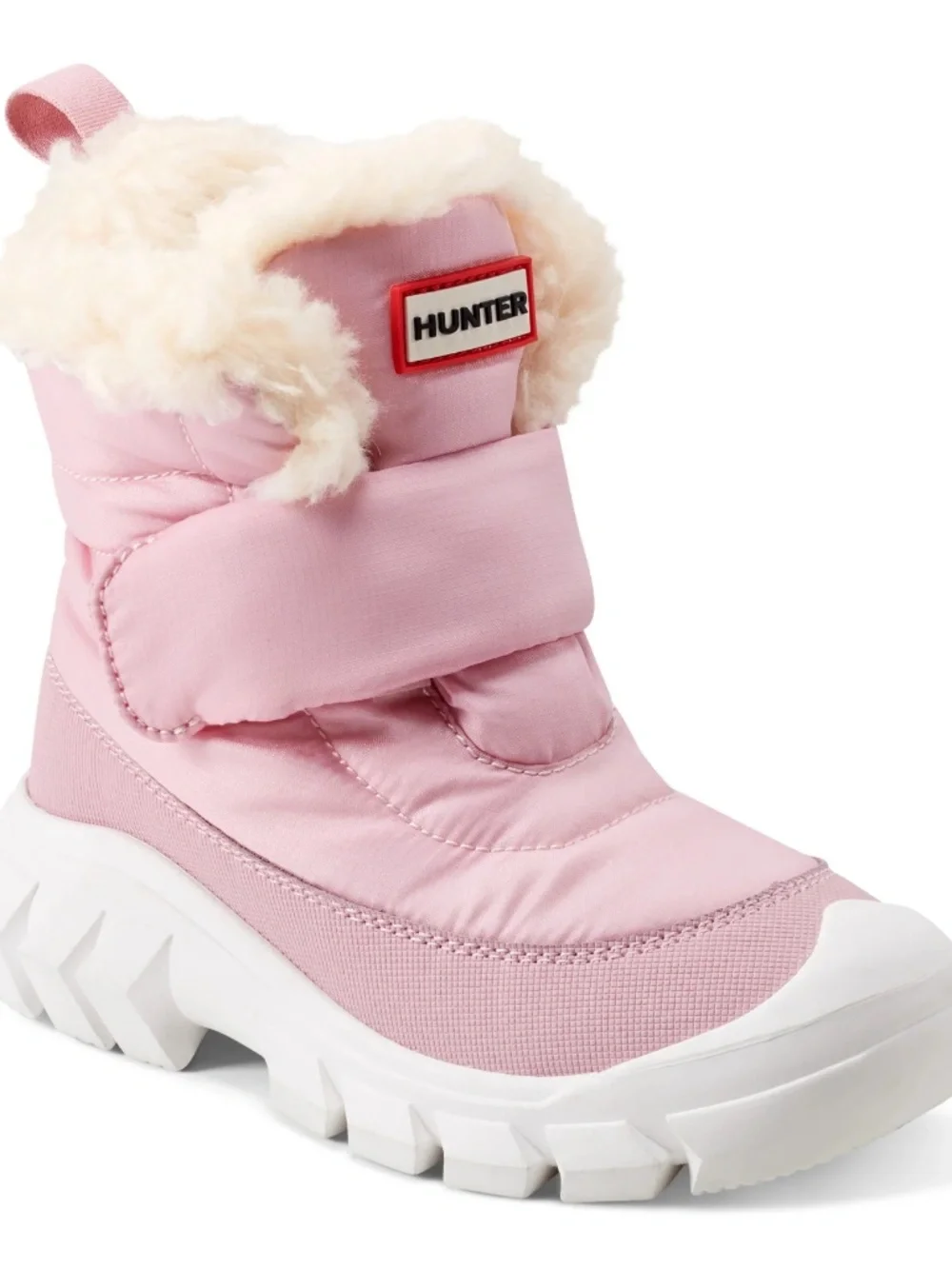 Hunter | Kids Igloo Lug Sole Insulated Waterproof Snow Boots | Light Pink | 13C